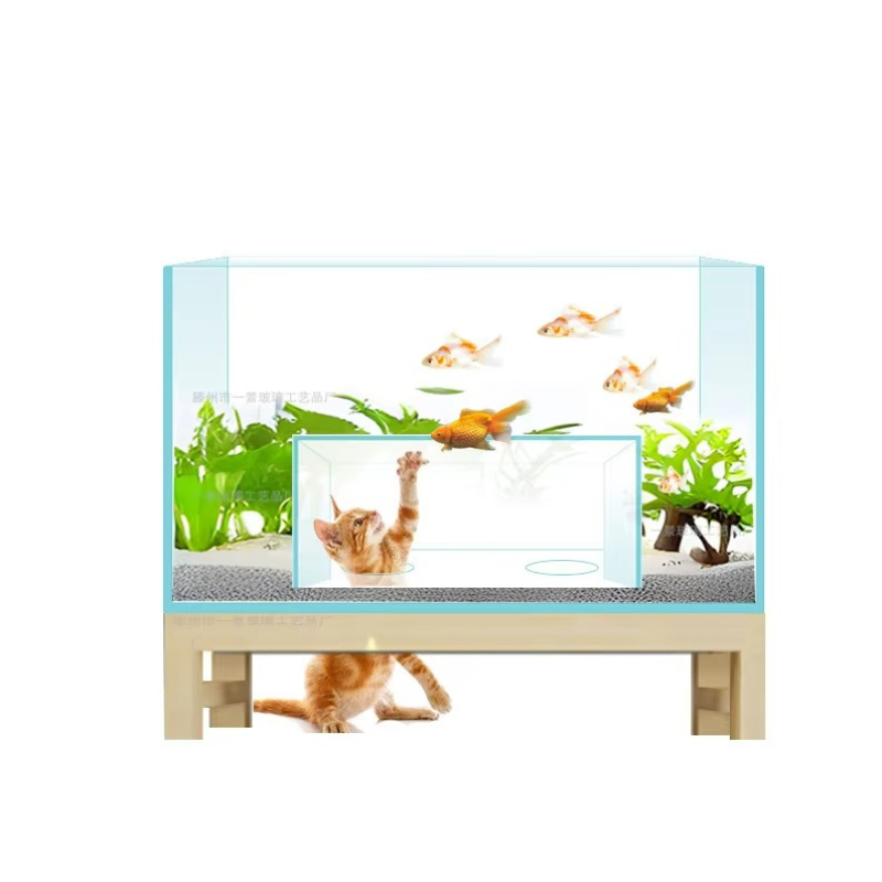 Fish Toys For Aquarium - 고양이 집과 아파트 장난감 어항, 창의적이고