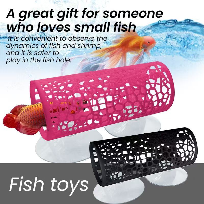 Fish Toys For Aquarium - 수족관 물고기 터널 장난감 베타 물고기