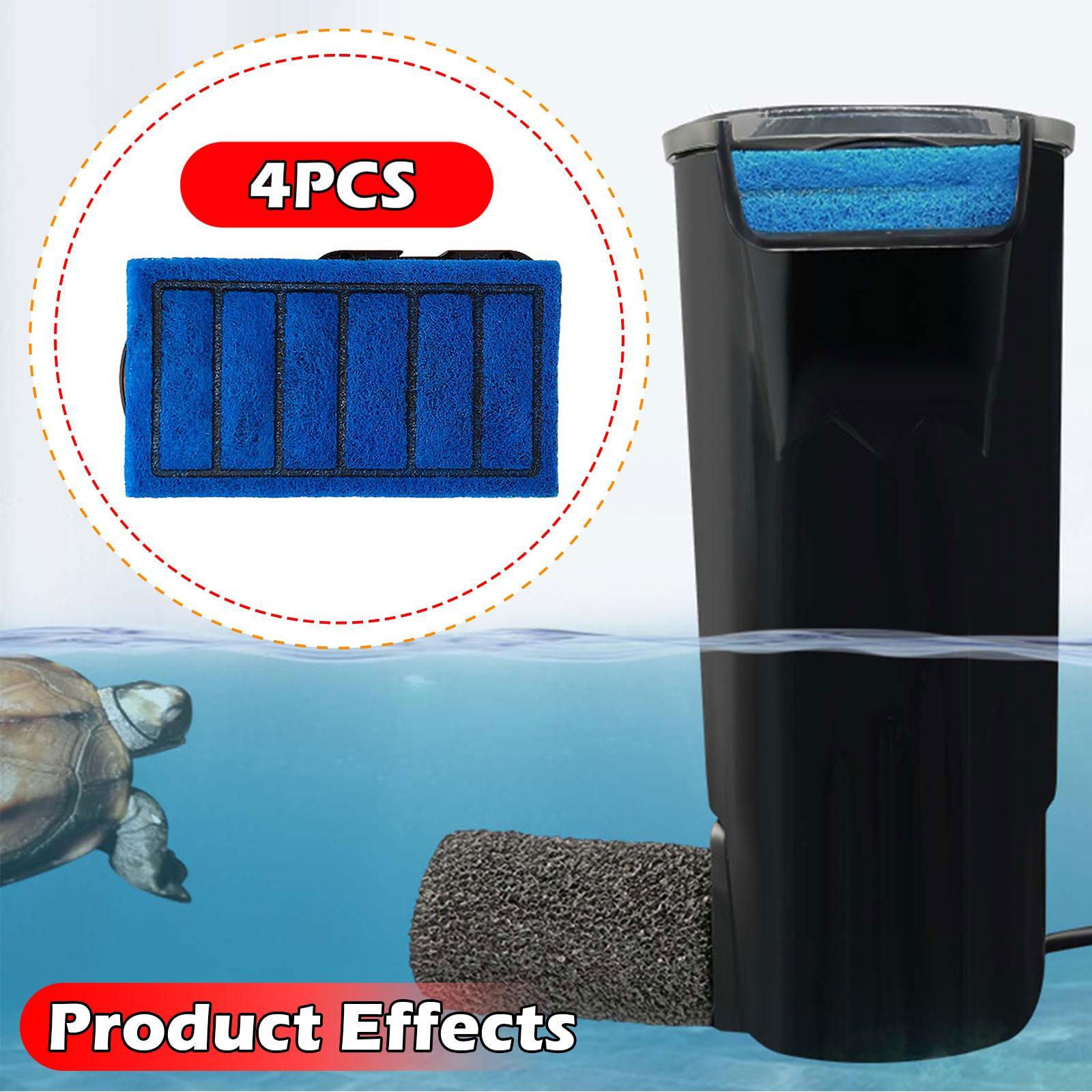 Fish Tank Filter Aquarium - 4 조각 탱크 필터 카트리지 설치가