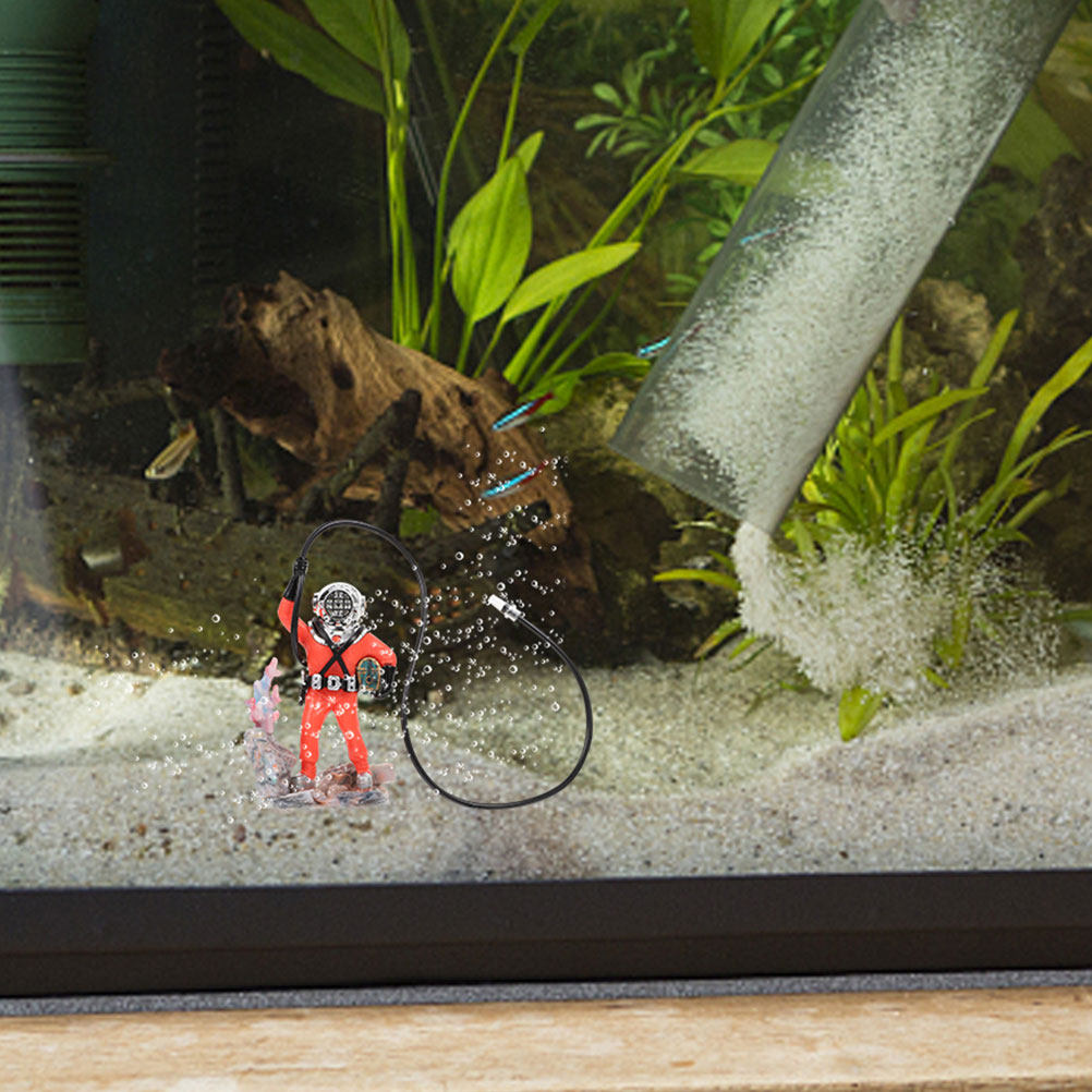 귀여운 작은 다이버 수족관 장식 에어 버블러 담수 어항 - Aquarium Fish Unique 리뷰 및 가격