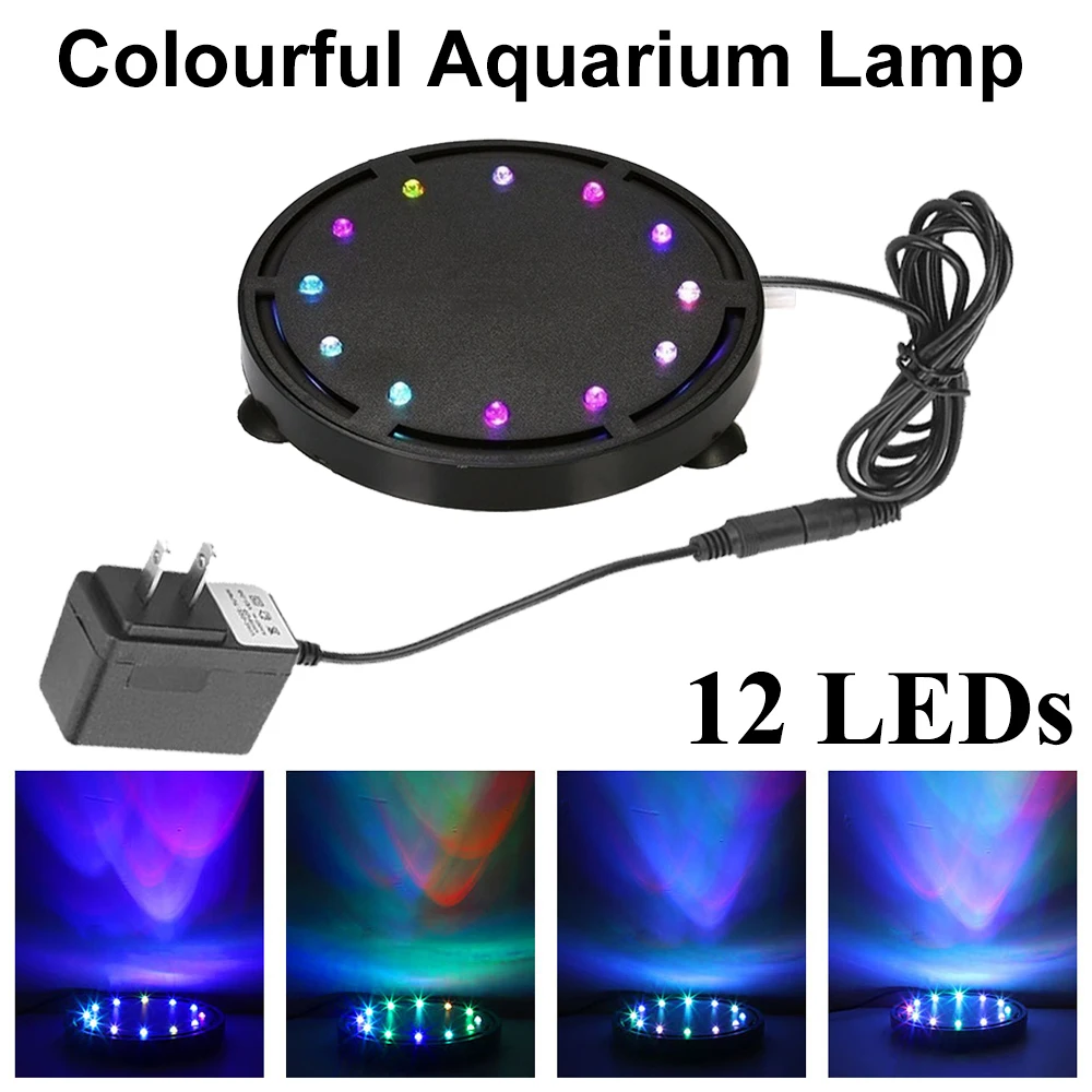 팝 IP68 12LED 수족관 산소 공급 버블 라이트  - Aquarium Fish Colour 리뷰 및 가격