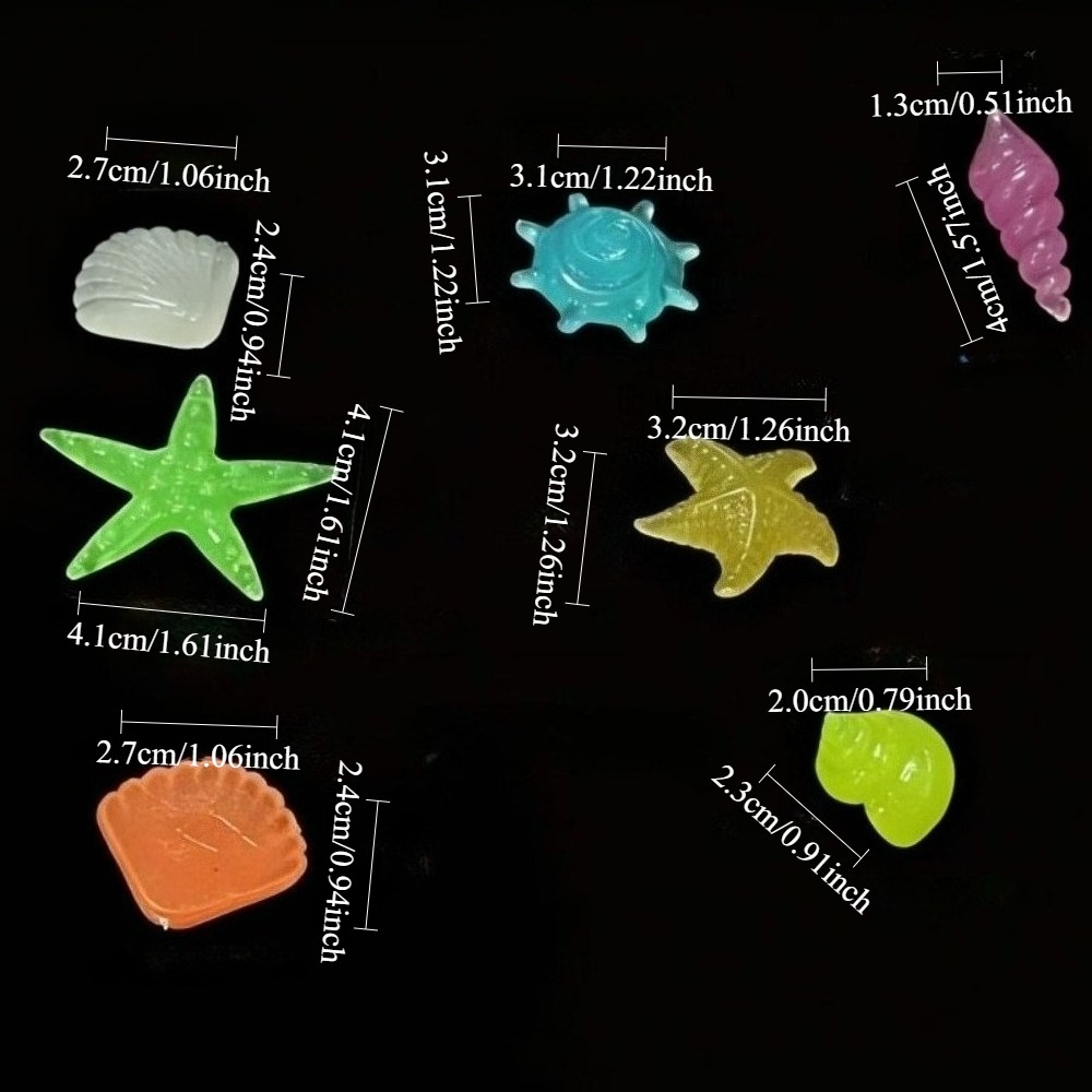 빛나는 해양석, 형광 조개껍데기, 화려한 불가사리 -  - Aquarium Fish Buy 리뷰 및 가격