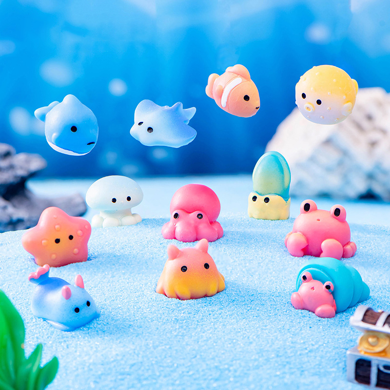 창의적인 송진 해양 동물 돌고래 Qctopuss 해파리 - Fish Toys For Aquarium 리뷰 및 가격
