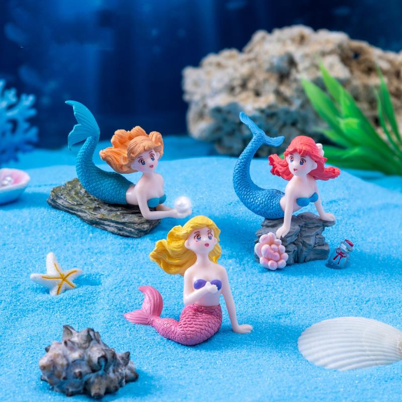 4Pcs 플라스틱 물고기 탱크 작은 인어 장식품 미니어 - Aquarium Fish Buy 리뷰 및 가격