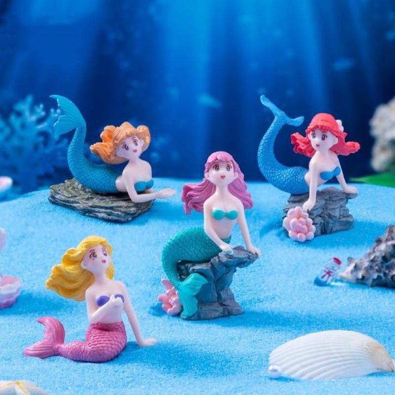 4Pcs 플라스틱 물고기 탱크 작은 인어 장식품 미니어 - Aquarium Fish Buy 리뷰 및 가격