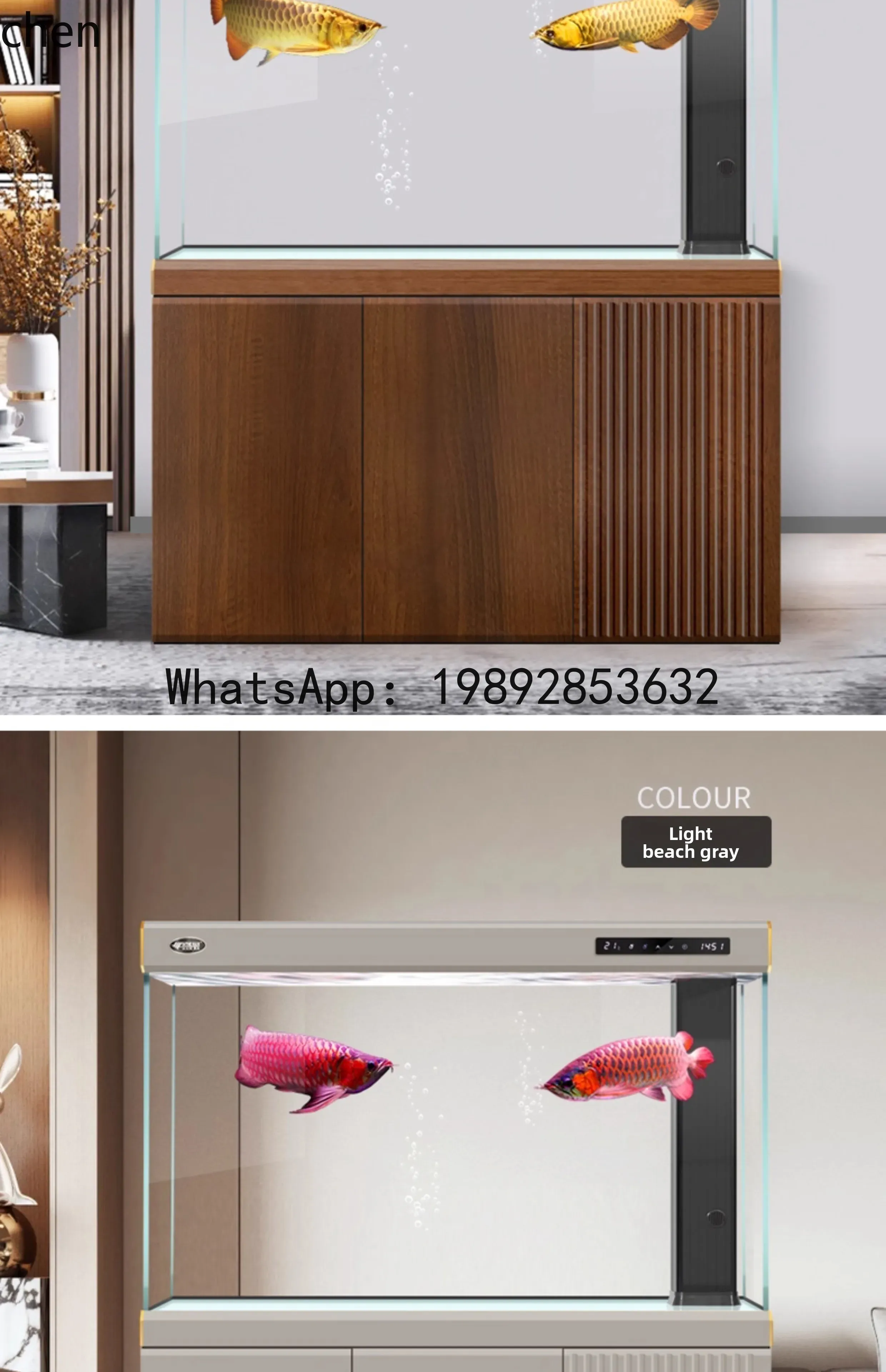 초맑은 유리 대형 어항 거실용 가정용 바닥 설치형 용어 - Aquarium Fish Dragon 리뷰 및 가격