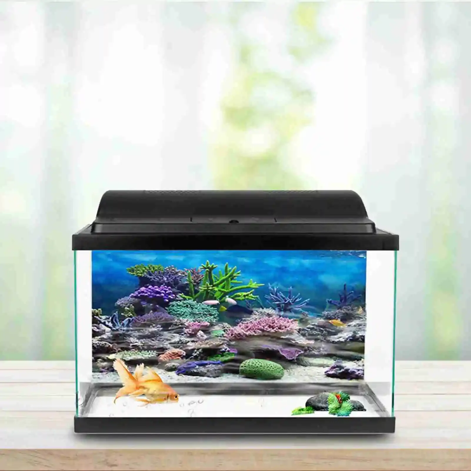 3D 수족관 풍경 포스터 벽지, 열대우림 어항 배경 장 - Aquarium Fish Wallpaper 리뷰 및 가격