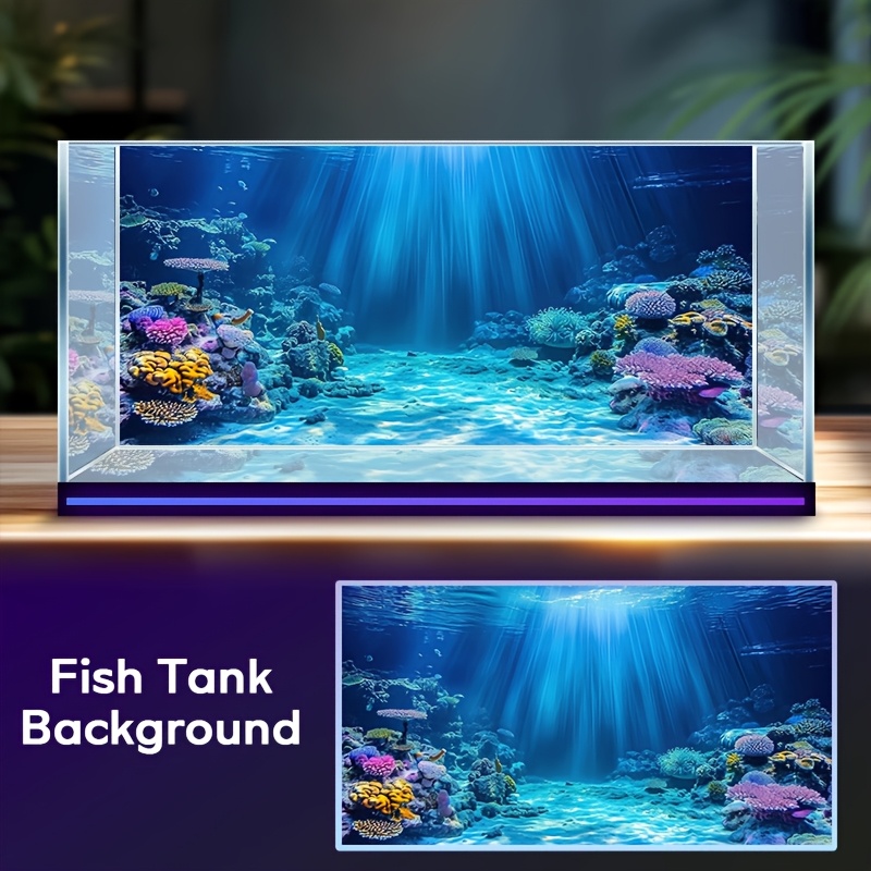 수족관 배경화면 물고기 탱크 스티커, 해수/담수 수족관 - Aquarium Fish Wallpaper 리뷰 및 가격