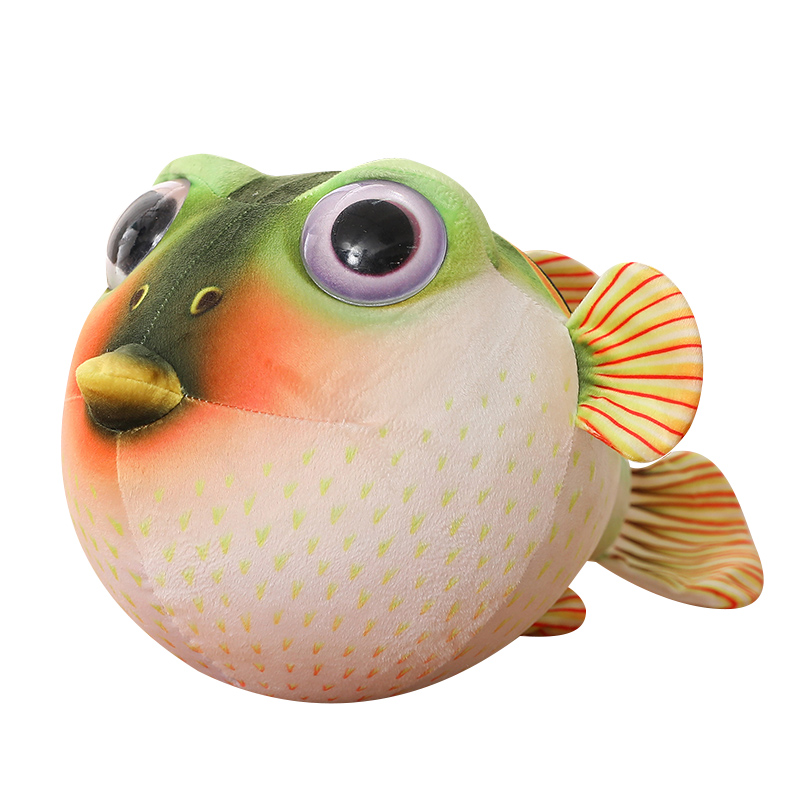 실제 생활 복어 플러시 장난감 시뮬레이션 바다 동물 완 - Fish Toys For Aquarium 리뷰 및 가격