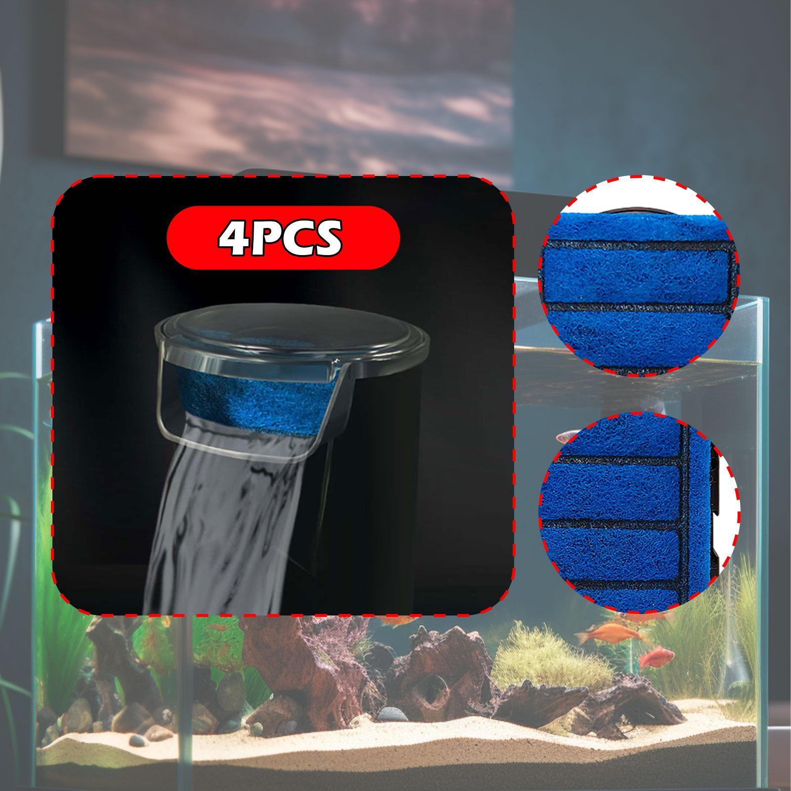 4 조각 탱크 필터 카트리지 설치가 용이한 액세서리 5 - Fish Tank Filter Aquarium 리뷰 및 가격